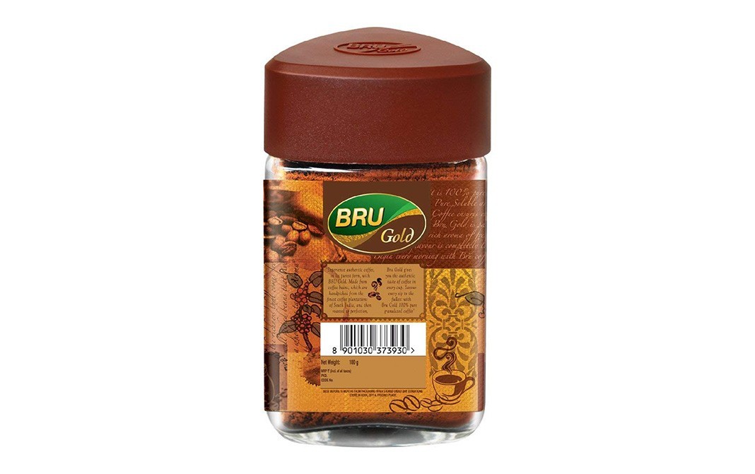Bru Gold Instant Coffee    Glass Bottle  100 grams